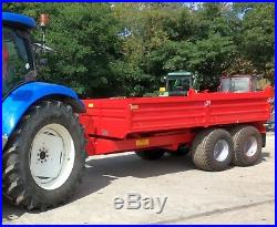 8T & 10T DROP SIDE TIPPING TRAILERS, Dump trailer, tractor, jcb, digger, McCauley