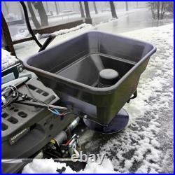 ATV MOUNTED SPREADER FERTILIZER Sand Seed Salt Quad 12V 43.5L Broadcaster Farm