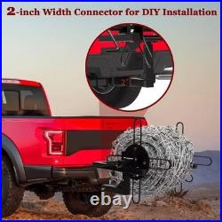 ATV Tractor Fence Wire Unroller Heavy Duty Hitch Mount Wire Roller Dispenser