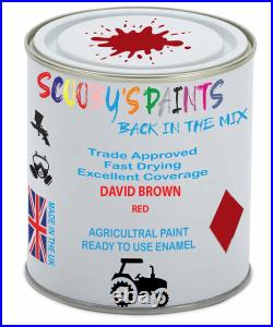 Agricultural Paint For David Brown Red Enamel Metal Aerosol Tin Spray Endurance