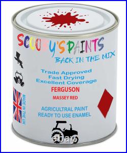 Agricultural Paint For Ferguson Massey Red Enamel Metal Spray Aerosol Endurance