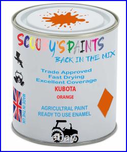 Agricultural Paint For Kubota Orange Enamel Metal Aerosol Tin Spray Endurance