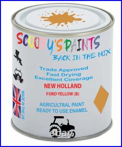Agricultural Paint For New Holland Ford Yellow (B) Enamel Tin Spray Endurance