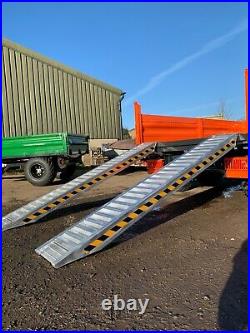 Aluminium Loading Ramps 6 TON Heavy Duty 3m Long Pair, Includes VAT and Delivery