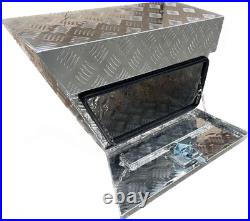 Aluminium Toolbox Angled Left Hand/Right Hand 610x250x400mm Tractor Step