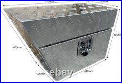 Aluminium Toolbox Angled Left Hand/Right Hand 610x250x400mm Tractor Step