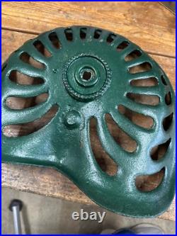 Antique Tractor Seat Albion 4239 Cast Iron Genuine With Fixing Bracket