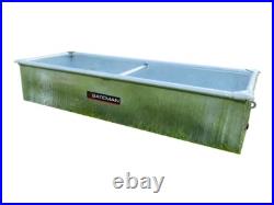 BATEMAN LOW LEVEL 4FT WATER TROUGH 1200mm Planter Galvanised Metal Livestock 1.2