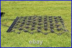 B-HC04 British Drag Chain Harrow 4ft Wide 3 Way Tines