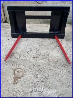 Bale Spike Frame Quick Euro 8 Norm Brackets 1000mm Tine conus two