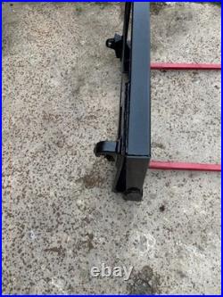 Bale Spike Frame Quick Euro 8 Norm Brackets 1000mm Tine conus two