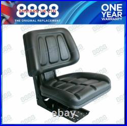 Black Suspension Seat + Height Weight Adjustment for Case International Tractor