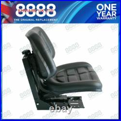 Black Suspension Seat + Height Weight Adjustment for Case International Tractor