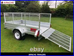 Brand New Apache 8X5 Trailer inc Cage Kit & Rear Loading Ramp Flat Pack Kit