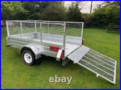 Brand New Apache 8X5 Trailer inc Cage Kit & Rear Loading Ramp Flat Pack Kit