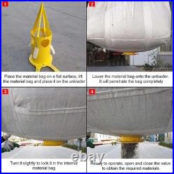 Bulk Bag Spout Dosing Dispenser for Seed Grain Minerals Big Bags WithControl Valve
