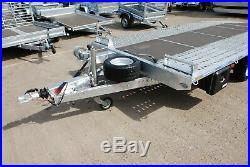CAR TRANSPORTER TRAILER 5m x 2,1m ELECTRIC WINCH16FT X 7FT TRIPLE AXLE BRAKED