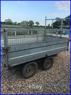 Caged trailer 3500kg 9ft x 5ft heavy duty building landscaping plant trailer