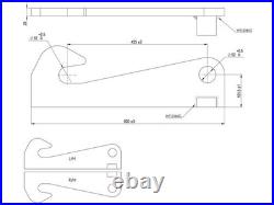 Claas Kramer Scorpion Brackets 6030 6040 7030 7040 7045 9040 Loaders 25mm Thick