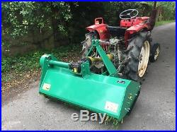 Compact tractor yanmar 19hp complete with flail mower package