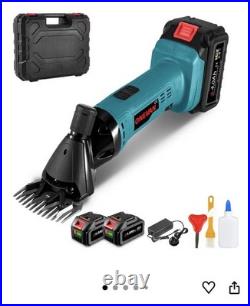 Cordless Sheep Shears Goat, Powerful 800W, 3000 RPM, 2 x 3.0Ah Battery