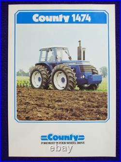 County 1474 4wd Tractor Brochure Agriculture Farm Farming Specification Data