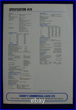 County 1474 4wd Tractor Brochure Agriculture Farm Farming Specification Data