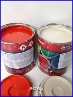 David Brown Tractor Orchid White & Power Red Enamel Paint 1 Litre Tins & Thinner