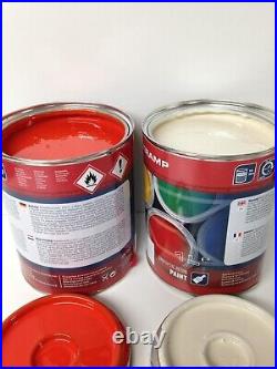 David Brown Tractor Orchid White & Power Red Enamel Paint 1 Litre Tins & Thinner David Brown Tractor Orchid White & Power Red Enamel Paint 1 Litre Tins & Thinner