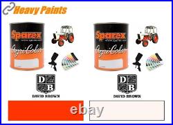 David Brown Tractor Orchid White & Power Red Enamel Paint 1 Litre Tins & Thinner