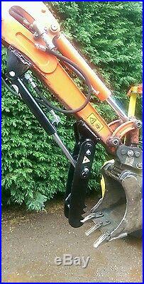 Digger excavator log forestry landscaping Hydraulic thumb grab 1.5T 2.5 ton