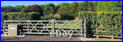 Electric Automated Farm Cantilever Gate Solar & Wind For Remote Access Tracks