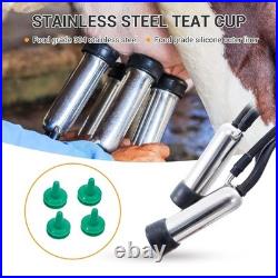 Electric Cow Goat Milking Machine 25L Stainless Steel Dairy Farm Pump