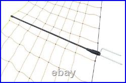Electric Fence Sheep Netting 50M (Orange Poly Net Double Spike Fencing Posts)