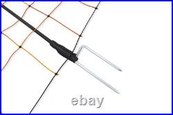 Electric Fence Sheep Netting 50M (Orange Poly Net Double Spike Fencing Posts)