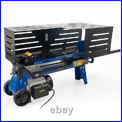 Electric Log Splitter 7 Tonne Horizontal Hydraulic Ram Steel Cage 250mm Hyundai