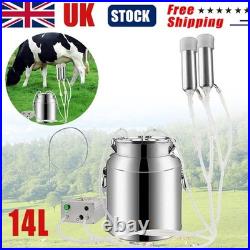Electric Milking Machine for Cows Cattle Pulse Pump Milker +Massage function