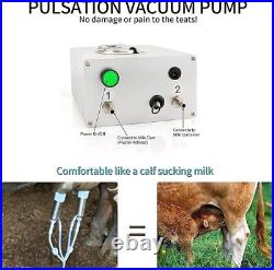 Electric Milking Machine for Cows Cattle Pulse Pump Milker +Massage function