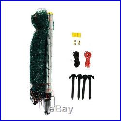 Electric Netting Fence Kit 9/35/7 Green 164' Sheep Dog Fencing