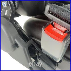 FORKLIFT TRACTOR SUSPENSION SEAT BLACK PVC MOWER DIGGER with Armrest+Safty Belt