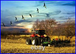 Farm Tractor Canvas Picture Print Wall Art