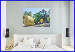 Farm Tractor Canvas Picture Print Wall Art