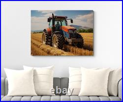 Farm Tractor Canvas Picture Print Wall Art Framed Home Decor