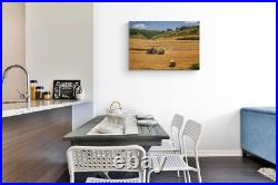 Farm Tractor Landscape Canvas Picture Print Wall Art