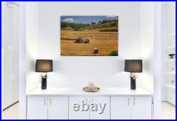 Farm Tractor Landscape Canvas Picture Print Wall Art
