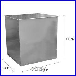 Feed bin galvanised feed bin horse grain corn outdoor storage 150kg store