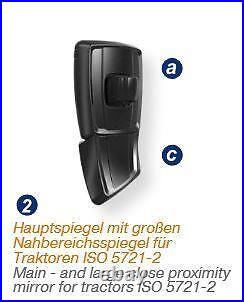 Fendt Heavy Duty Rear View Twin Mirror Left Mekra 511009021 G743810150010