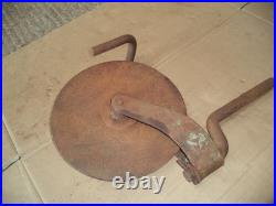 Ferguson 2 Furrow Plough Disk with arm & skimmer holder eye bolt used spare part