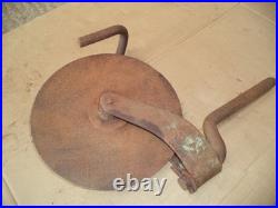 Ferguson 2 Furrow Plough Disk with arm & skimmer holder eye bolt used spare part