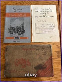 Ferguson TEF20 Instruction book with original greaseproof envelope